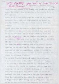 Portada:Carta dirigida a Aniela Rubinstein. Nueva York, 20-11-1957