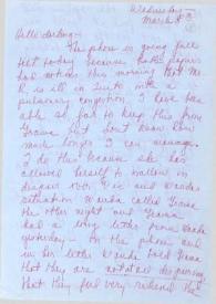 Portada:Carta dirigida a Aniela Rubinstein. Nueva York, 05-03-1958