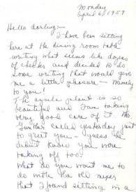 Portada:Carta dirigida a Aniela Rubinstein, 06-04-1959