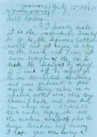 Portada:Carta dirigida a Aniela Rubinstein, 12-07-1960