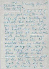 Portada:Carta dirigida a Aniela Rubinstein. Nueva York, 29-06-1961