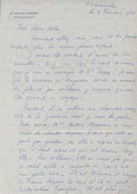 Portada:Carta dirigida a Aniela Rubinstein. París (Francia), 02-02 -1964