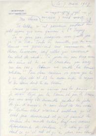 Portada:Carta dirigida a Aniela Rubinstein. Saint -Tropez (Suiza), 07-03-1967