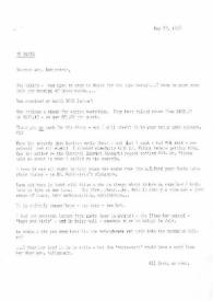 Portada:Carta dirigida a Aniela Rubinstein, 22-05-1978