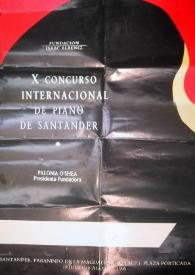 Portada:X Concurso Internacional de Piano de Santander