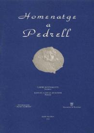 Portada:Concierto homenaje a Pedrell = Homenatge a Pedrell