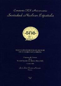 Portada:Concierto XX Aniversario de la Sociedad Nuclear Española