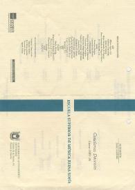 Portada:Conciertos Docentes Curso 1995 - 1996 : Cátedra de Contrabajo