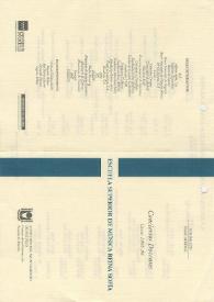 Portada:Conciertos Docentes : Curso 1995 - 1996 : Cátedra de Canto Fundación Ramón Areces