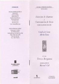 Portada:Selección de Alumnos y Convocatoria de Becas : Cátedra de Canto Alfredo Kraus