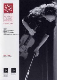 Portada:Encuentro de Música y Academia de Santander : Cantabria 2004