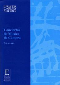 Portada:Cátedra de Música de Cámara : Cuartetos de Cuerda Fundación Caja Madrid