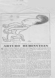 Portada:Arturo (Arthur) Rubinstein