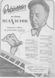 Portada:Rubinstein en discos RCA Victor