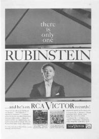 Portada:There is only one : Rubinstein