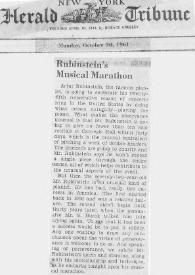 Portada:Rubinstein's musical marathon