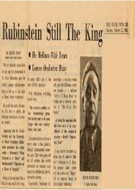 Portada:Rubinstein Still the King