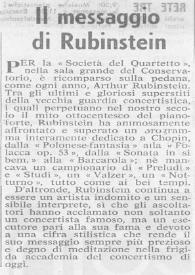 Portada:Il messaggio di Rubinstein