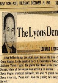 Portada:The Lyons Den
