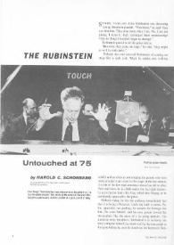 Portada:The Rubinstein touch untouched at 75