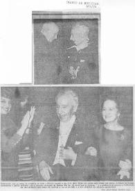 Portada:Dos fotografías de Arthur Rubinstein: siendo condecorado, y acompañado por su esposa Aniela. Artículo de Arthur Rubinstein