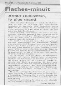 Portada:Arthur Rubinstein, le plus grand