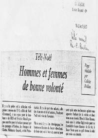 Portada:Télé-Noël : hommes et femmes de bonne volonté