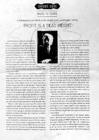 Portada:Profit is a dead weight