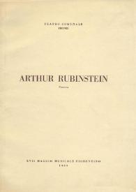 Portada:concerto del pianista Arthur Rubinstein : XVII Maggio Musicale Fiorentino