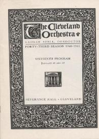 Portada:The Cleveland Orchestra : forty-third season   1960 - 1961