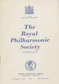 Portada:The Royal Philharmonic Society