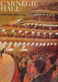 Portada:Programa de concierto del pianista Arthur Rubinstein con la Symphony Orchestra : dirigida por Alfred Wallenstein