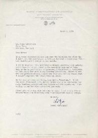 Portada:Carta dirigida a Arthur Rubinstein. Nueva York, 01-03-1950