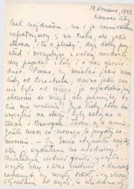 Portada:Carta dirigida a Aniela Rubinstein. Kansas City (Missouri), 19-09-1943
