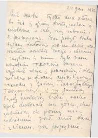 Portada:Carta dirigida a Aniela Rubinstein. Kansas City (Missouri), 24-01-1946