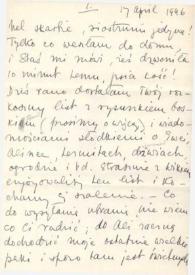 Portada:Carta dirigida a Aniela Rubinstein. Kansas City (Missouri), 17-04-1946