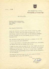 Portada:Carta dirigida a Arthur Rubinstein. Tel Aviv (Israel), 05-04-1976