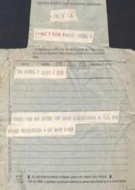Portada:Telegrama dirigido a Arthur Rubinstein. Kassel (Alemania), 06-06-1963