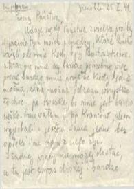 Portada:Carta dirigida a Aniela y Arthur Rubinstein. Grenoble (Francia), 25-05-1941