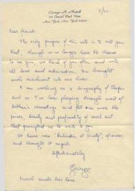 Portada:Carta dirigida a Aniela y Arthur Rubinstein. Nueva York, 21-07-1977
