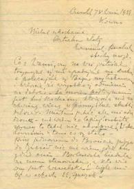 Portada:Carta dirigida a Aniela y Arthur Rubinstein. Kaunas (Lituania), 07-09-1939