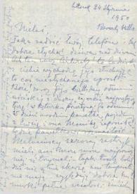 Portada:Carta dirigida a Aniela Rubinstein. Beverly Hills (California), 24-01-1950