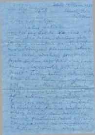 Portada:Carta dirigida a Aniela y Arthur Rubinstein. Beverly Hills (California), 14-03-1953