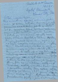 Portada:Carta dirigida a Aniela y Arthur Rubinstein. Kansas City (Missouri), 21-06-1953