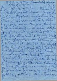 Portada:Carta dirigida a Aniela Rubinstein. Kansas City (Missouri), 16-08-1954