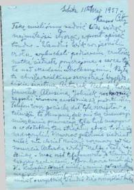 Portada:Carta dirigida a Aniela y Arthur Rubinstein. Kansas City (Missouri), 11-05-1957