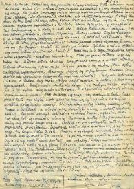 Portada:Carta dirigida a Aniela y Arthur Rubinstein. El Cairo (Egipto), 07-06-1943