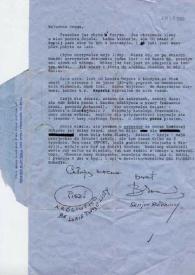 Portada:Carta dirigida a Aniela Rubinstein. Beverly Hills (California), 19-06-1968