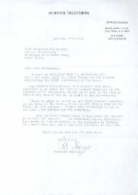 Portada:Carta dirigida a Annabelle Whitestone. Nueva York, 26-12-1976