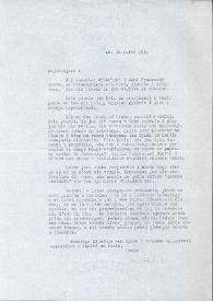 Portada:Carta dirigida a Aniela Rubinstein, 18-03-1951